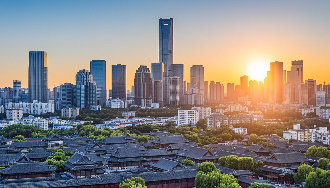 北京中轴线城市天际线